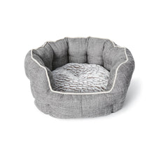 Luxurious Round Cuddler Dog Bed by Bud'z in Chic Gray - Perfect Size 58 x 58 x 26 cm