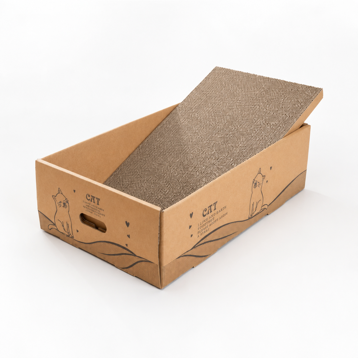 Reversible Cardboard Cat Scratcher Ramp - Image 7