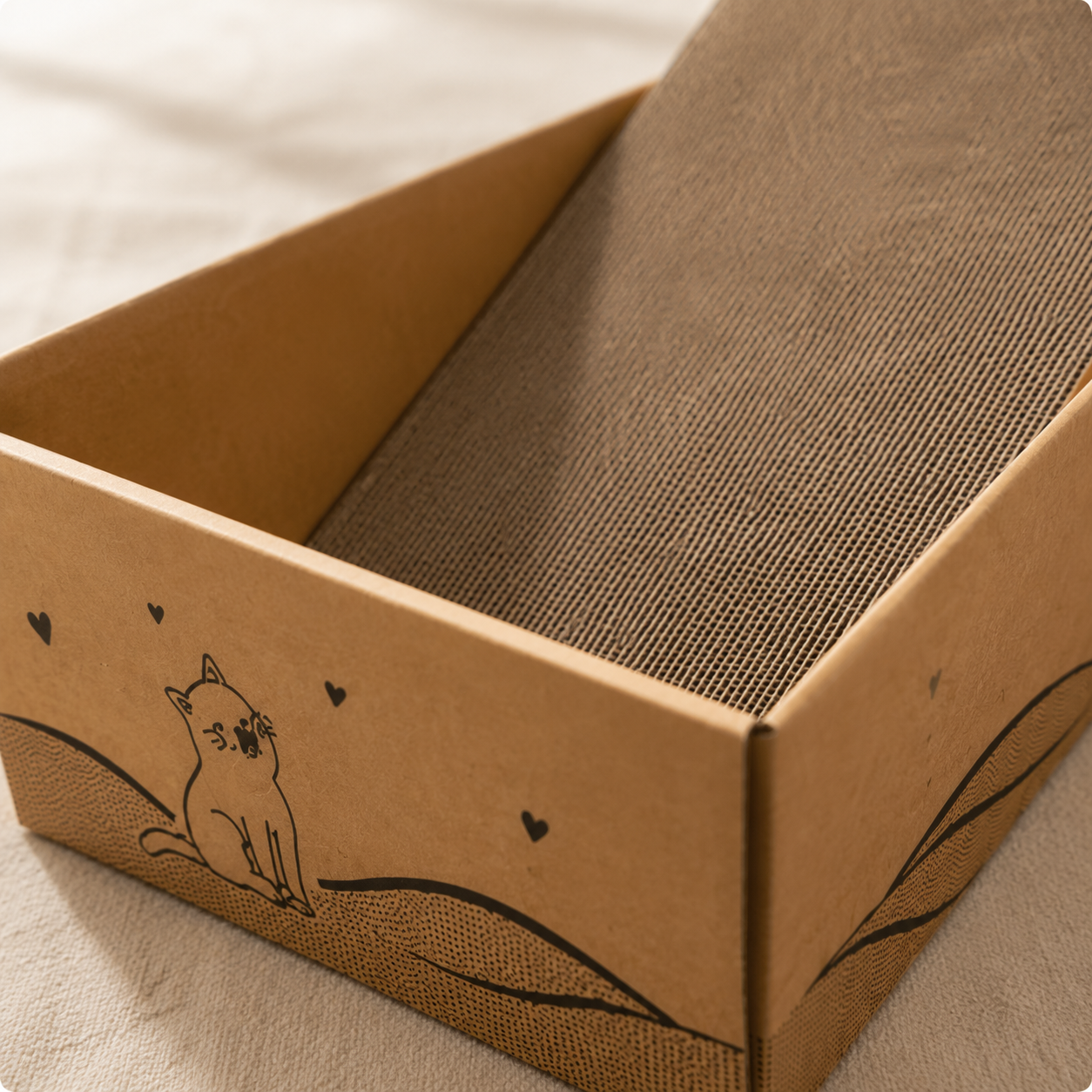 Reversible Cardboard Cat Scratcher Ramp - Image 11
