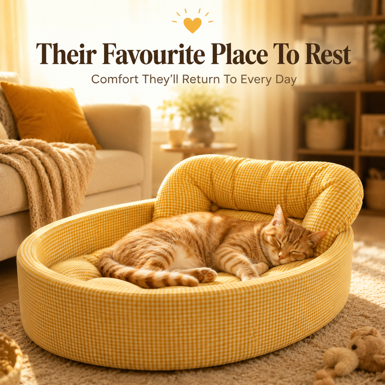 SnuggleNest Cosy Plush Pet Bed with Raised Sides - Image 6