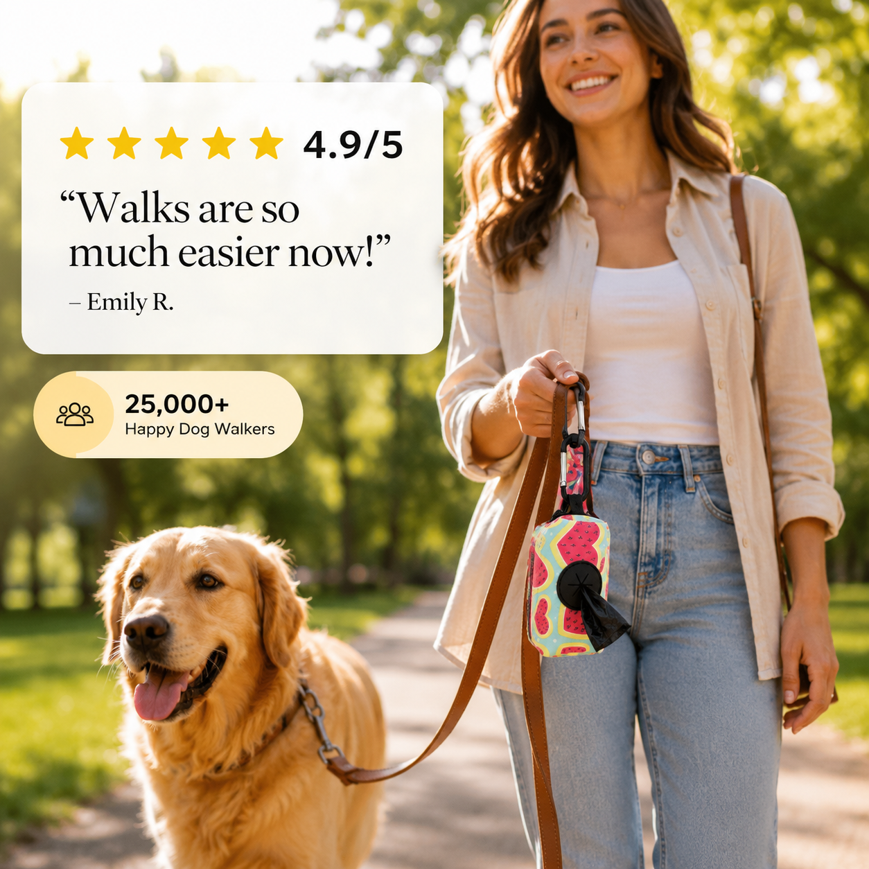 WalkBuddy Clip-On Dog Poo Bag Holder, 2-Pack - Image 2