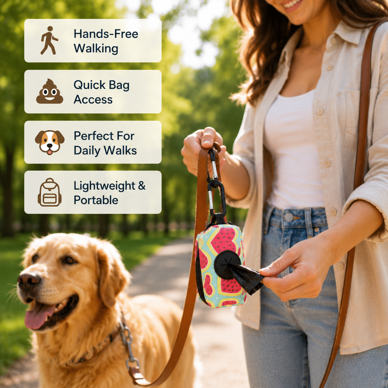 WalkBuddy Clip-On Dog Poo Bag Holder, 2-Pack - Image 3
