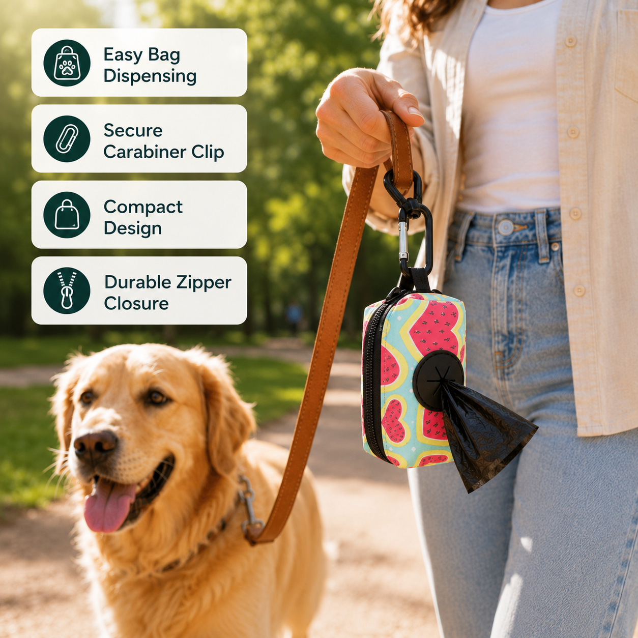 WalkBuddy Clip-On Dog Poo Bag Holder, 2-Pack - Image 4
